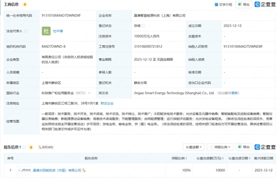 晶澳太阳能1亿成立智慧能源公司