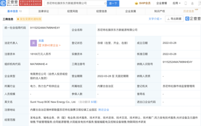 京东方1.81亿投资成立新公司,经营范围含物联网技术研发