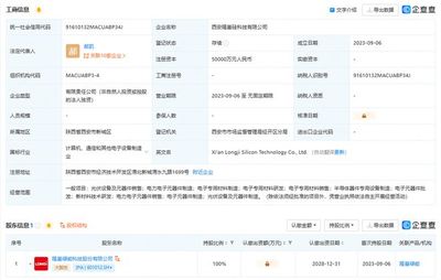 隆基9亿元新成立两家子公司!